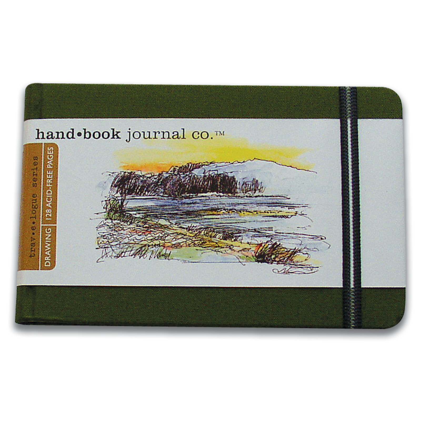 6 Pack: Global Art Travelogue Cadmium Green Drawing Journal
